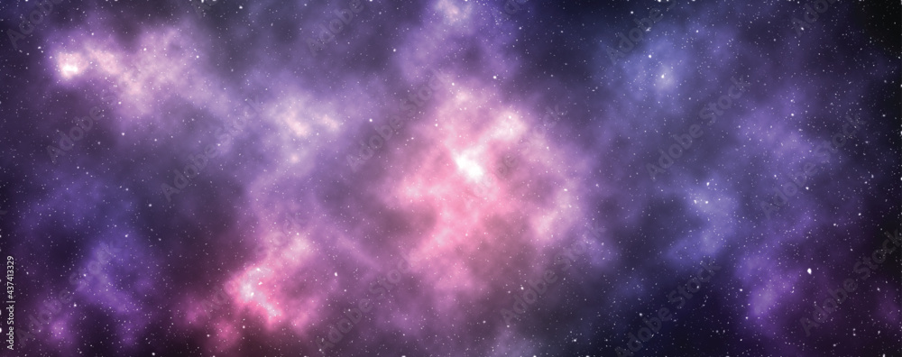 Space background with realistic nebula and shining stars.Colorful space background with stars.Stardust and milky way. 
