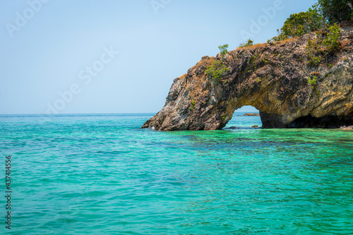 Stone arch with beautiful sea ; Koh Lipe in Satun, Thailand