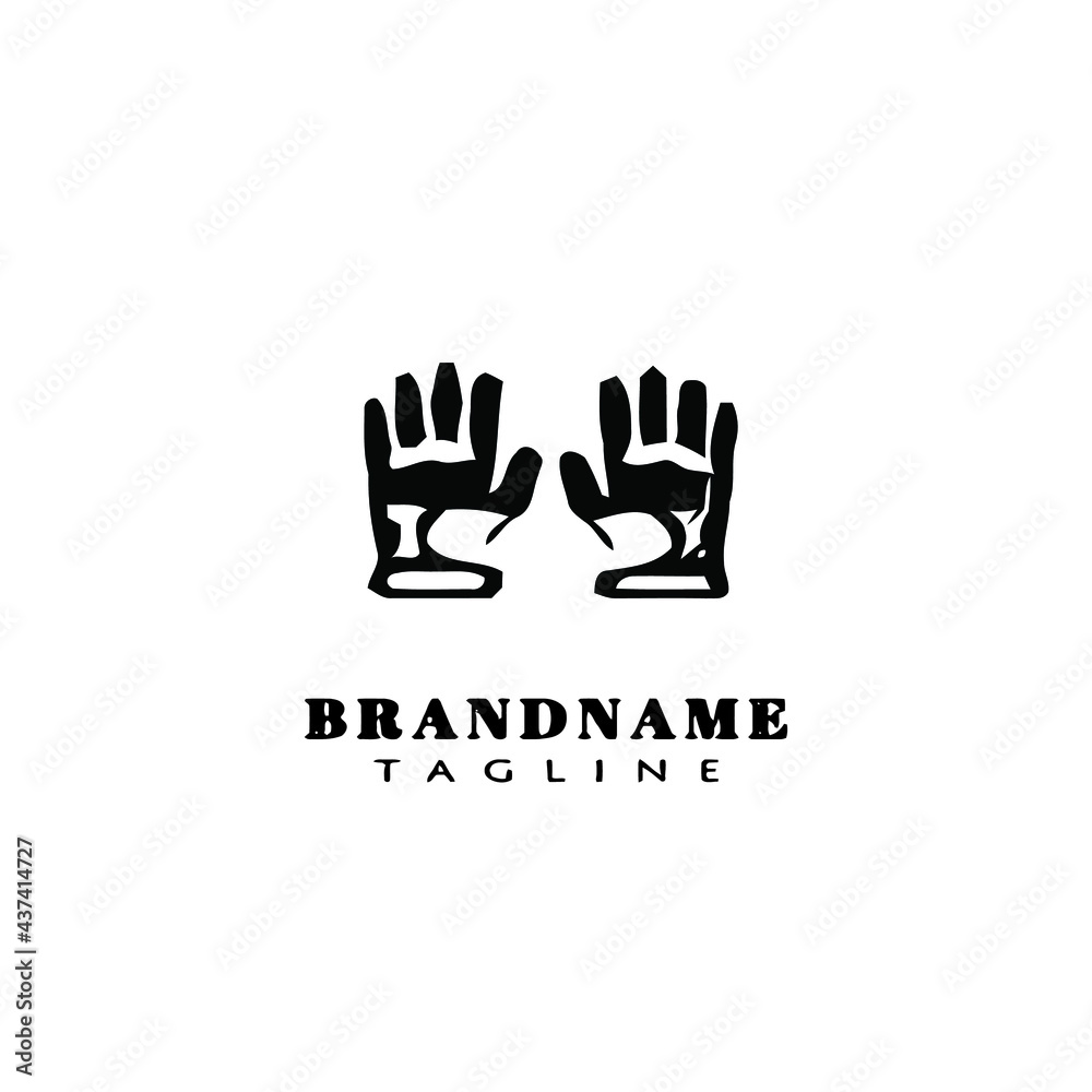 Fototapeta premium glove logo icon design template vector illustration