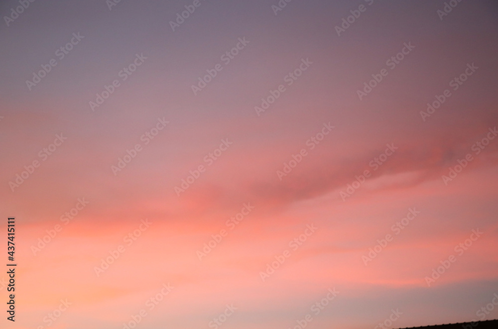 Beautiful sky twilight background  orange color sunset nature scene