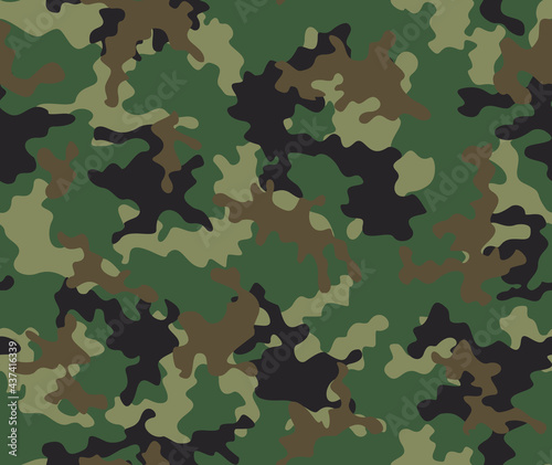  Green camouflage military seamless pattern, seamless pattern, modern woodland texture. Ornament.