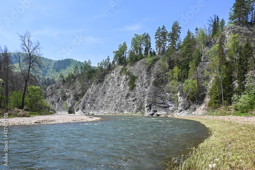 Cliffs on the Zilim River. photo