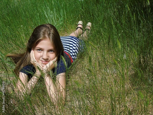 girl in the field