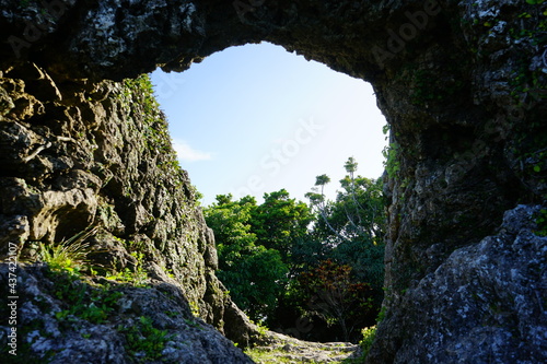 Tamagusuku Castle ruins, Tamagusukujo in Okinawa, Japan - 沖縄 玉城城跡 