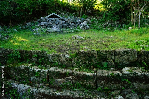 Tamagusuku Castle ruins, Tamagusukujo in Okinawa, Japan - 沖縄 玉城城跡 
