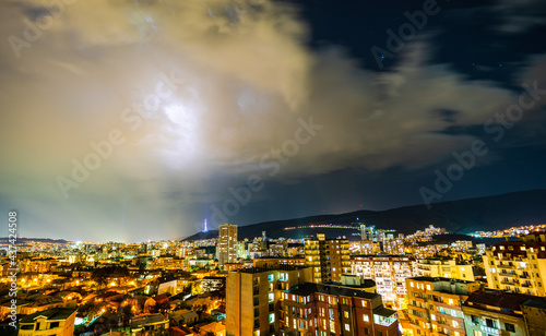Night storm in Tbilisi