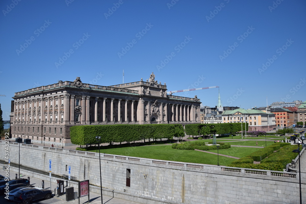 The Swedish parliament in Stockholm ,Sweden 