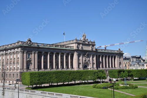 Canvas Print The Swedish riksdagen in Stockholm Sweden
