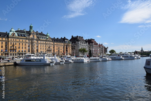 View over Stockholm, Strandvägen, Sweden 