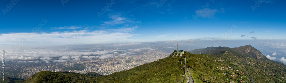 Aerial view of Caracas city from the top of a mountain. Caracas, Venezuela Aerial view of Caracas city from the top of a mountain. Caracas, Venezuela