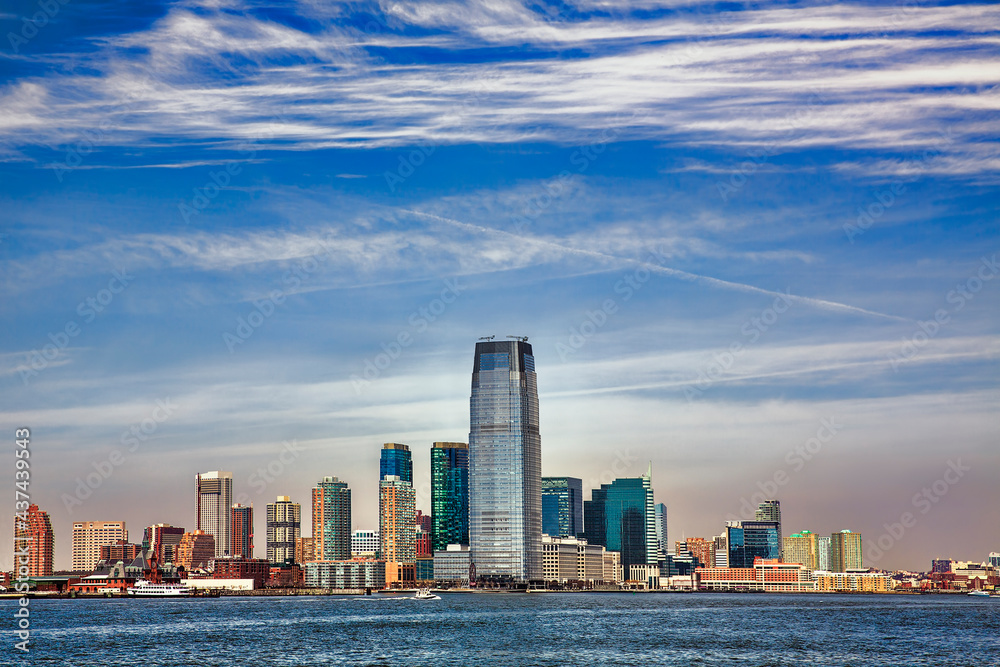 Colgate Center Rising from the Hudson Riverfront in Jersey City