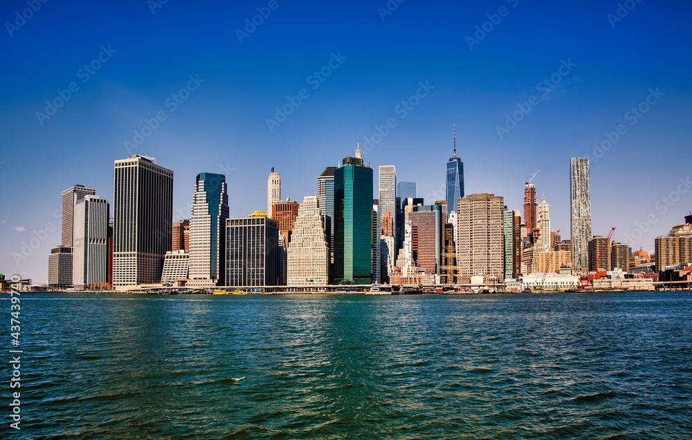 Obraz premium East River and Downtown Manhattan, New York