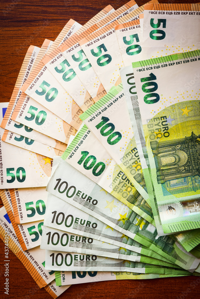 Euro Money. Euro cash background. Euro Money Banknotes vintage filter Euro Money. Euro cash background. Euro Money Banknotes vintage filter