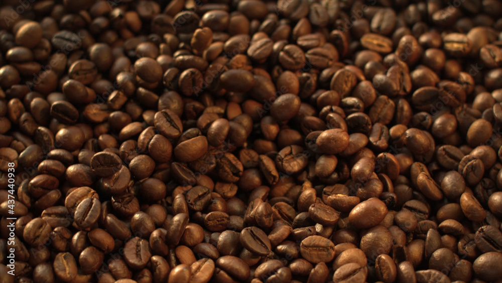 Coffee beans background