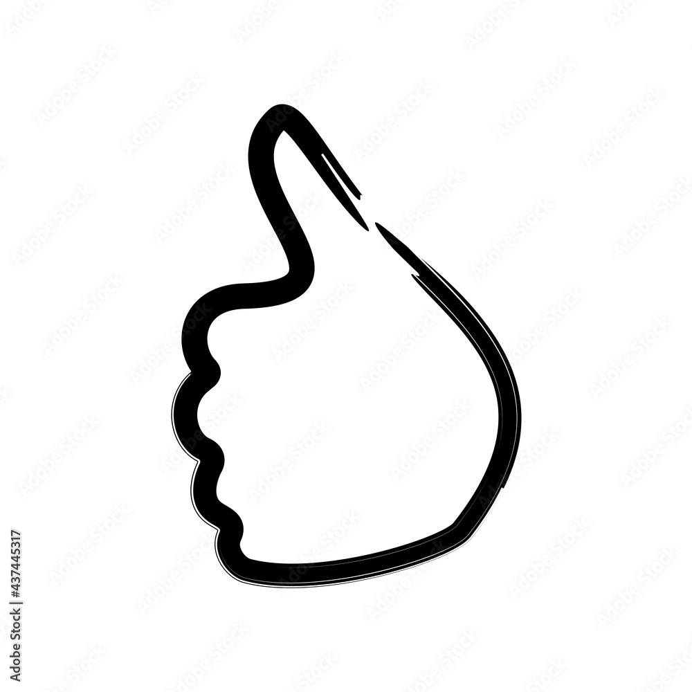 Hand vector icon. Show sign with hand. Icon illustration - excellent. Hand vector icon. Show sign with hand. Icon illustration - excellent.