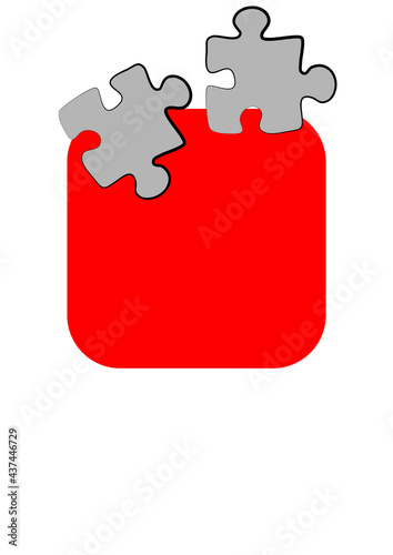 Vertical illustration format A4 - the design of the screen of the phone or tablet for inscriptions and photos