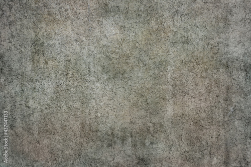 Old wall background. Painted illustration. Grunge template for design. Gray background texture for business. Blank. Aged wallpaper for card. Vintage. Handmade textured backdrop. 