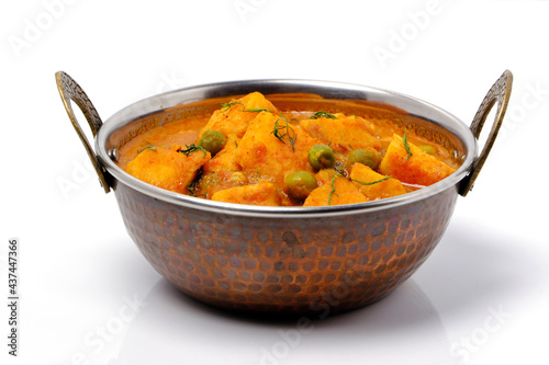 Indian style cottage cheese dish or curry