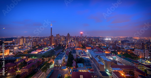 night view of the city