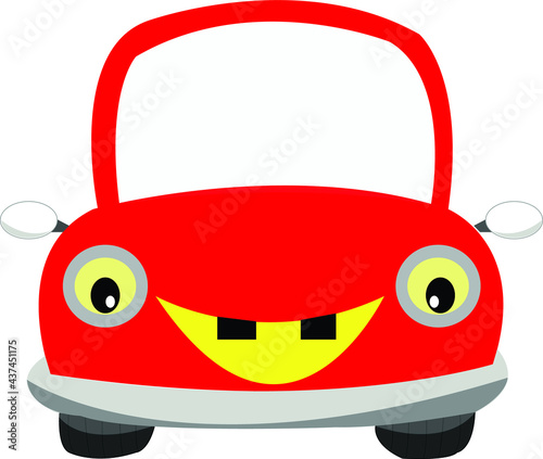 red car cartoon