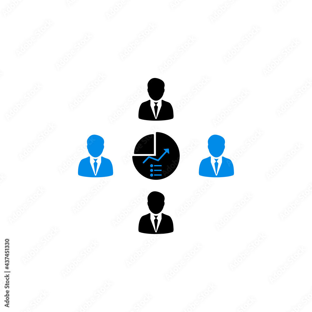Creative business analytic icon Creative business analytic icon