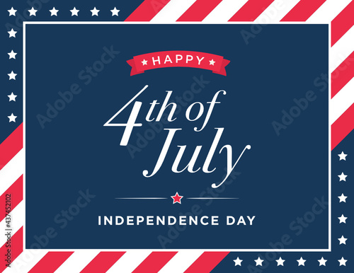 4th of July Banner, Fourth of July, Holiday Banner, Independence Day Background, July 4th Background, 4th of July Background, Parade Background, Patriotic Banner Vector