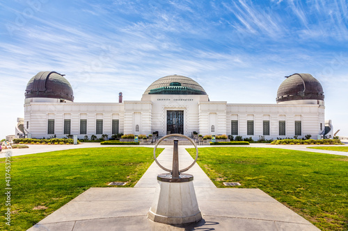 Canvas Print The Griffith Observatory in Los Angeles on Mount Hollywood