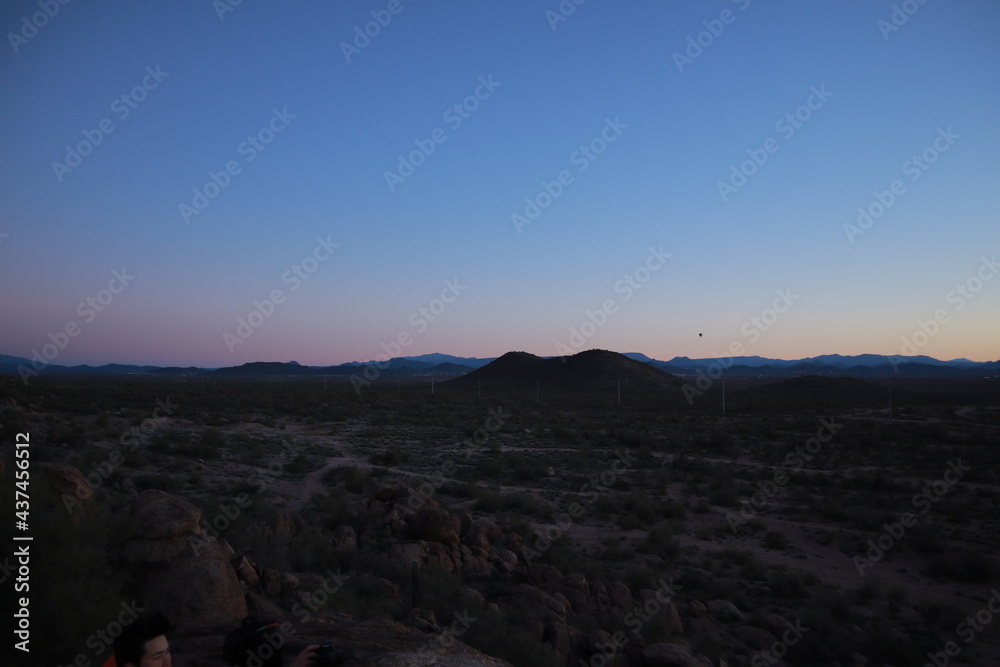 Arizona landscape at dawn