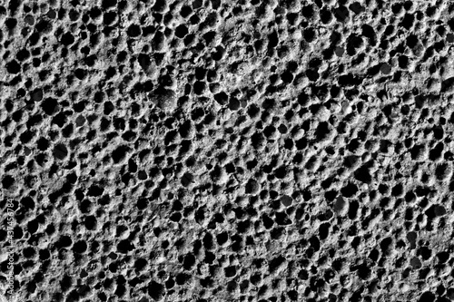 Magnified Sponge Fibers. Sponge texture. Close up