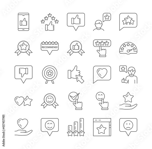 Feedback vector icons