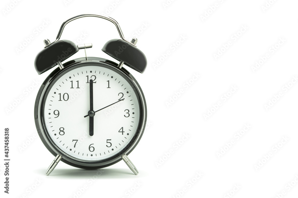 Black light alarm clock on a white background Black light alarm clock on a white background
