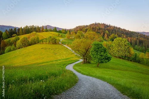 Obraz Wisła - Cieńków w zachodzącym słońcu | Śląsk, Polska