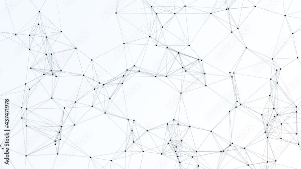 4K Network technology and plexus background(loopable)