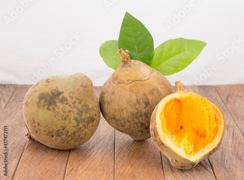 Matisia cordata - Organic sapote fruit on the table photo