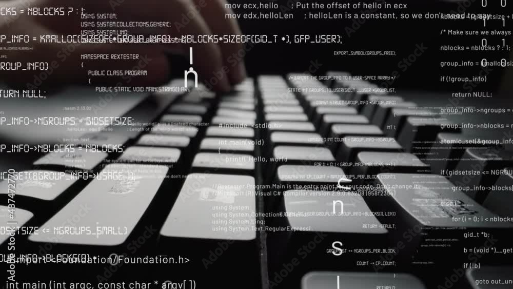 Creative visual of computer programming coding and software development ...