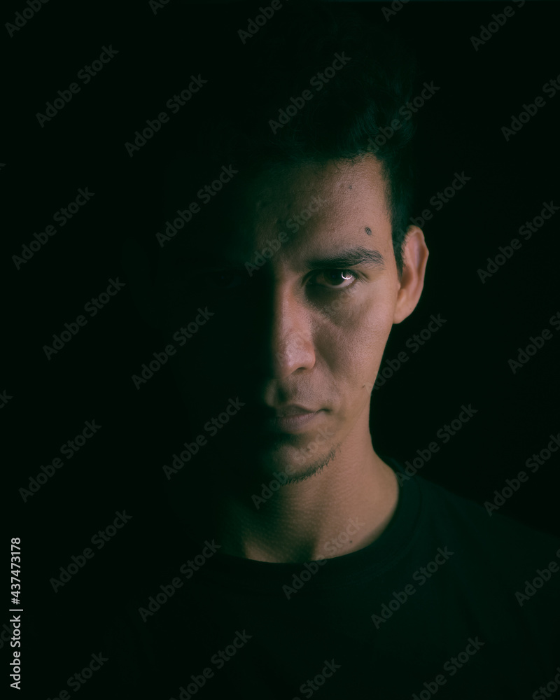 black side portrait of a man black side portrait of a man