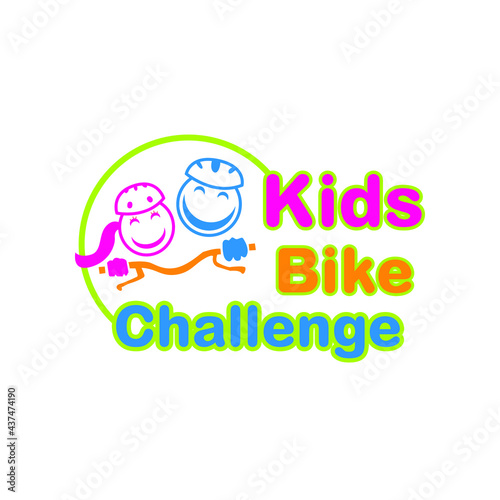 Illustration Vector graphic of Kids Bike Challenge design