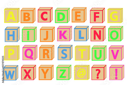 wooden alphabet block