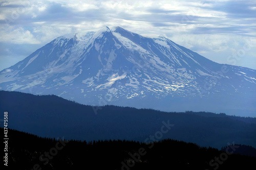 Mt Adams seen from Mount St. Helens photo