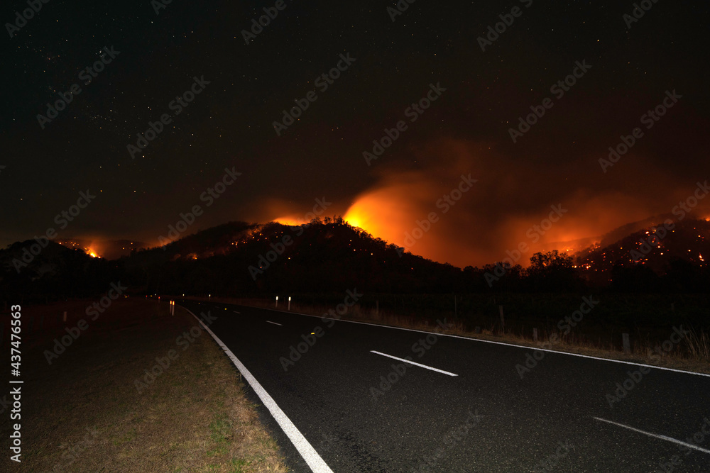 Fire, Back burning, Broke, NSW, Australia