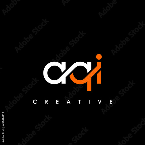 AQI Letter Initial Logo Design Template Vector Illustration