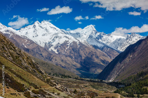 View from Chitkul Village, Himachal Pradesh