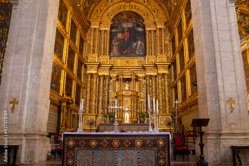 Interior of the Primatial Basilica Cathedral of San Salvador photo
