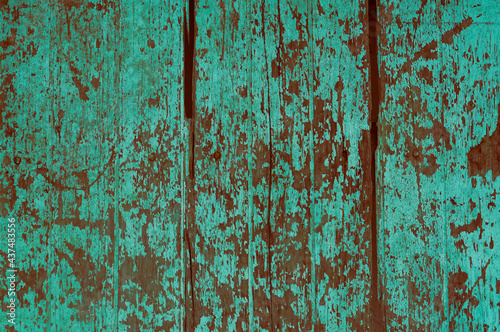 grunge brown and blue  wooden texture background © Alex395