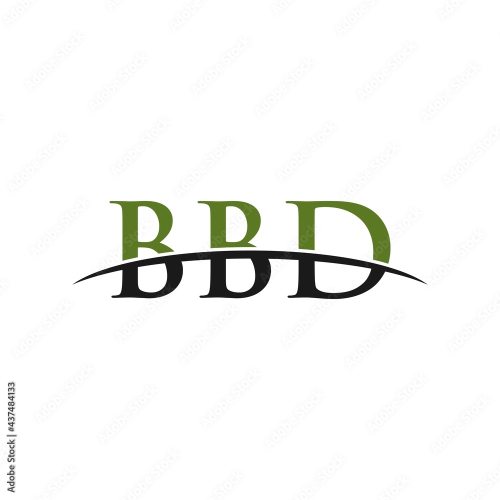 BBD initial swoosh horizon, letter logo designs corporate inspiration