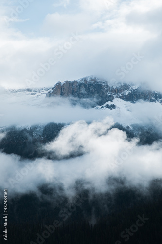 clouds over lake