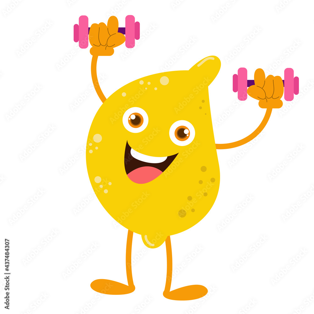 cute lemon character vector design template illustration cute lemon character vector design template illustration