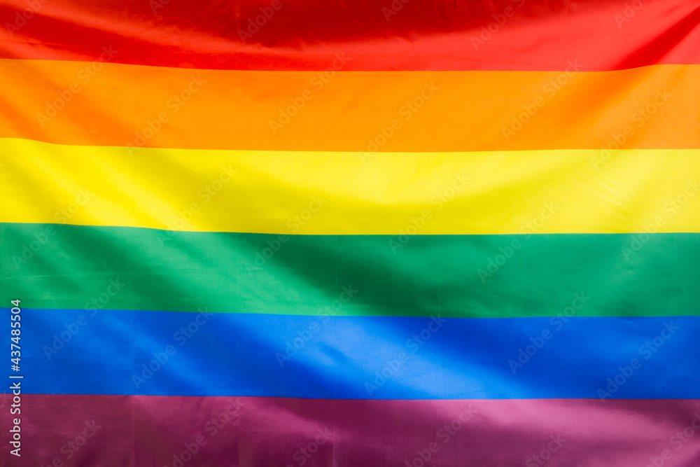 Full frame of the rainbow flag, LGBTQIA concept Full frame of the rainbow flag, LGBTQIA concept