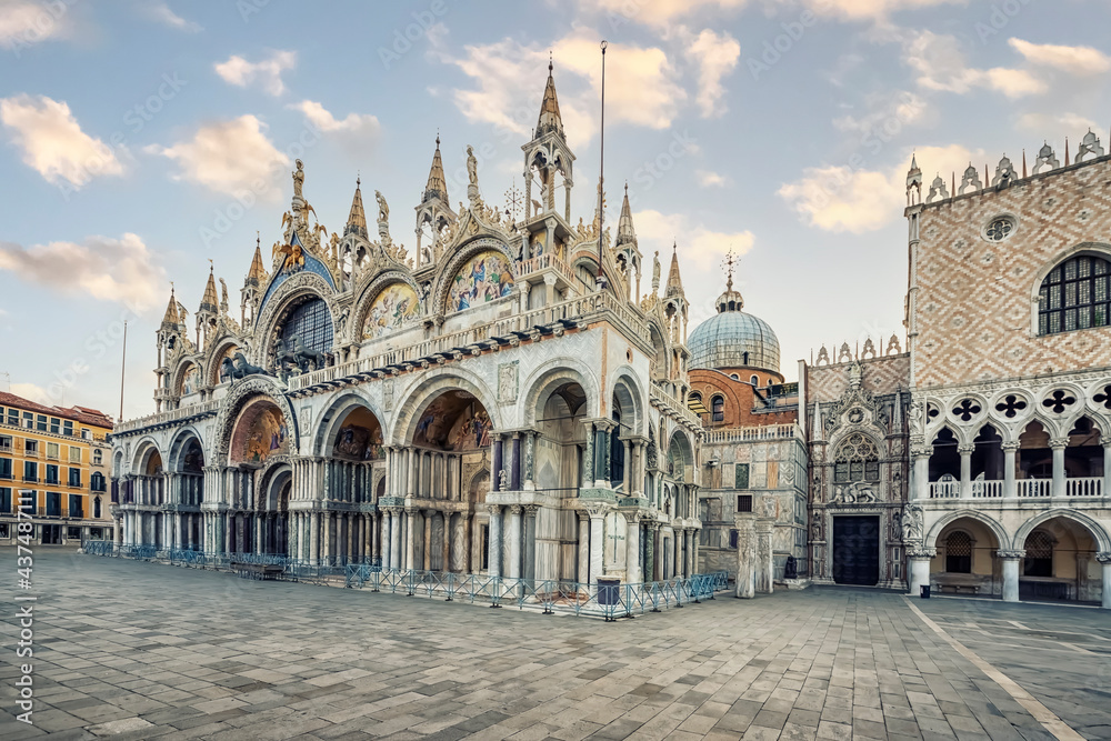 The St Mark's Basilica in Venice