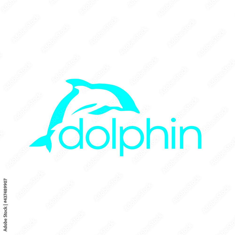 creative jump dolphin logo design vector creative jump dolphin logo design vector